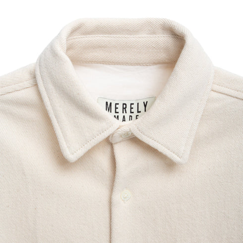 Merely Made Merely Premium Lazy Over Shirt Oatmeal 23FMLPR207SH Degli Uberti